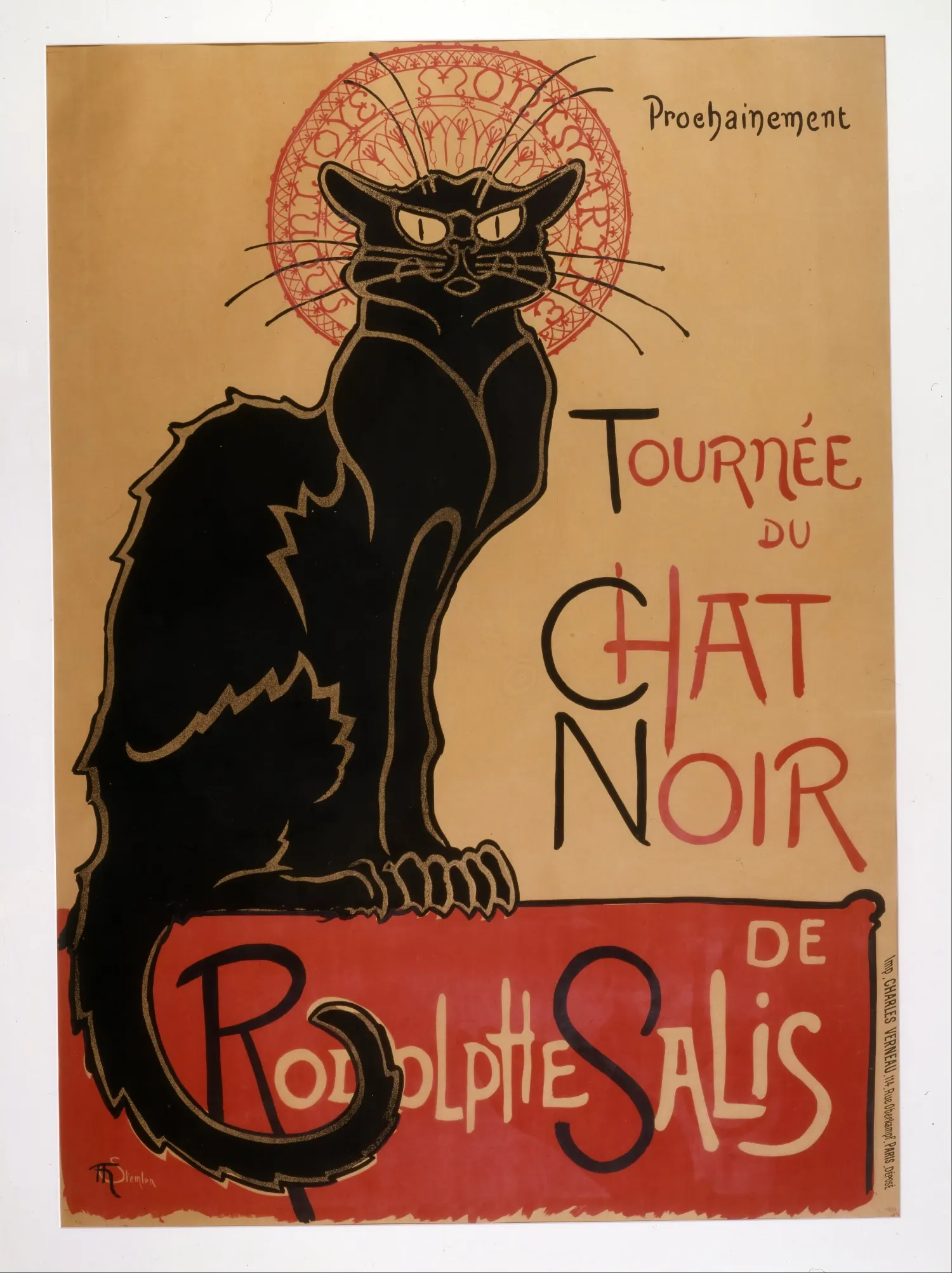 Le Chat Noir by Theophile Steinlen, featured as a cat art puzzle